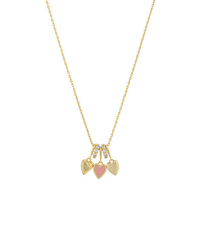 Heart Multi Charm Necklace