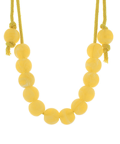 Ball on Cord Necklace