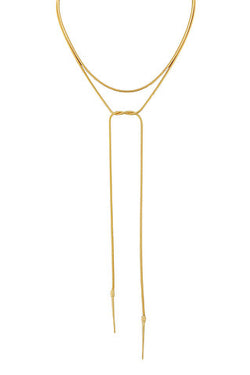 Bar Drop Lariat Chain Necklace