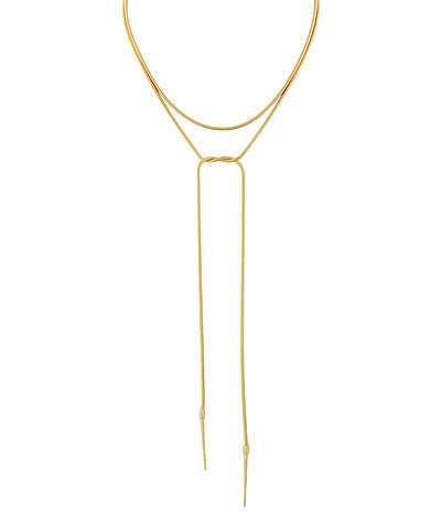 Bar Drop Lariat Chain Necklace
