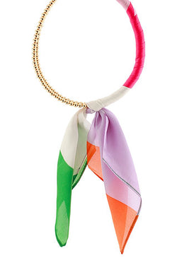 Scarf Beaded Necklace