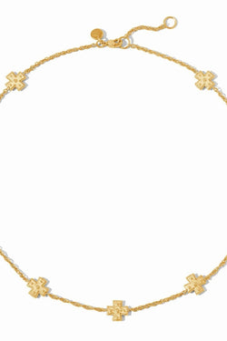 Julie Vos Canterbury Delicate Station Necklace