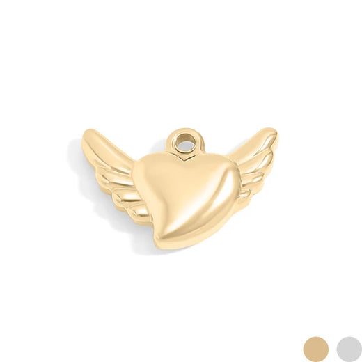 Wing Heart Charm