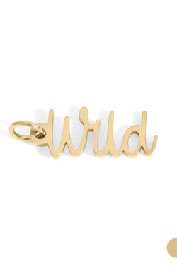 18k Gold "Wild" Charm