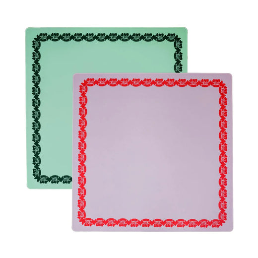 Purple/Red & Green Double Sided Mahjong Mat