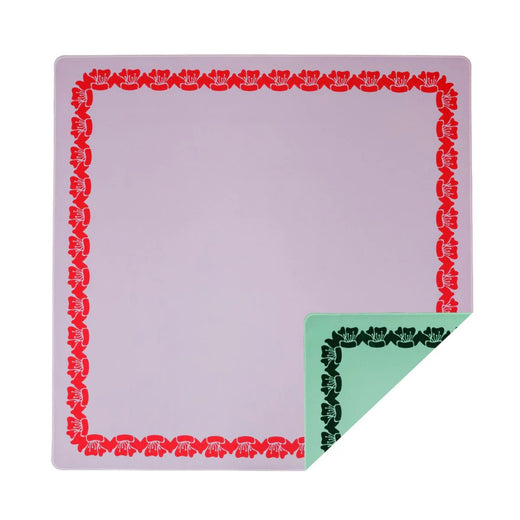Purple/Red & Green Double Sided Mahjong Mat