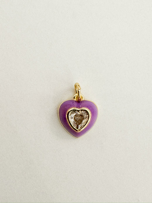 Charm Bar - Rhinestone Mini Heart