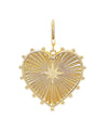 Extra Large Gold Heart Pendant