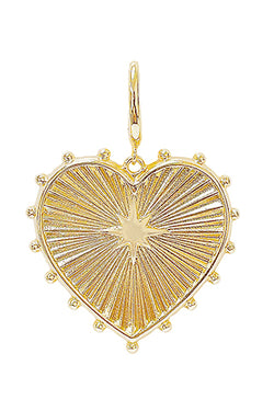 Extra Large Gold Heart Pendant