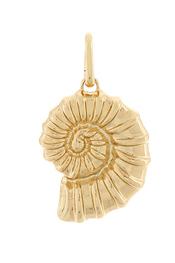 Sealife Ammonite Metal Pendant