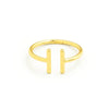 Simple Double Bar Adjustable Ring