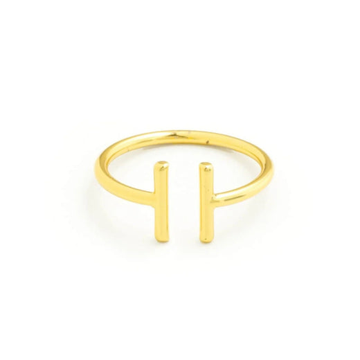 Simple Double Bar Adjustable Ring