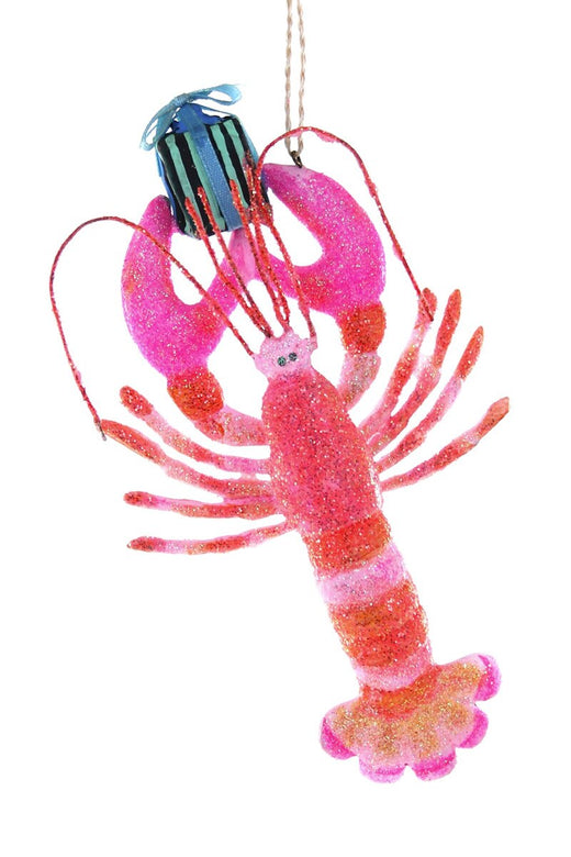 Cody Foster Pink Lobster Ornament