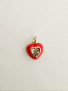 Charm Bar - Rhinestone Mini Heart