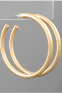 75mm Gold Hoops