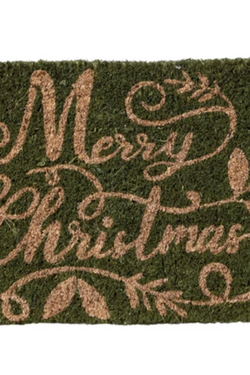 Natural Coir Doormat "Merry Christmas"