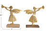 Aluminum Angels on Mango Wood Bases