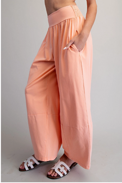 Mineral Washed Wide Leg Pants
