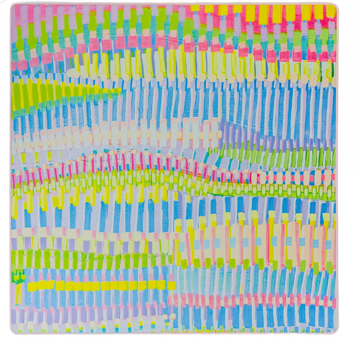 Bright Abstract Neoprene Mahjong Mat