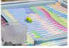 Bright Abstract Neoprene Mahjong Mat