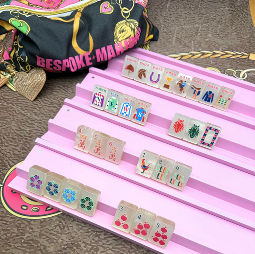 Year of the Horse Cream Pearl Mahjong Tiles