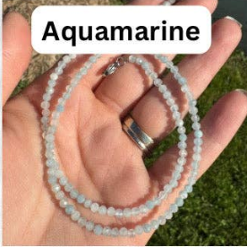 3mm Faceted Gemstone Necklace