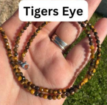 3mm Faceted Gemstone Necklace