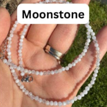 3mm Faceted Gemstone Necklace