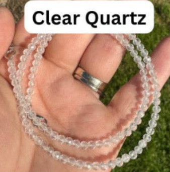 3mm Faceted Gemstone Necklace