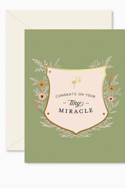 Tiny Miracle Baby Greeting Card