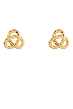 14K Infinity Knot Stud Earrings