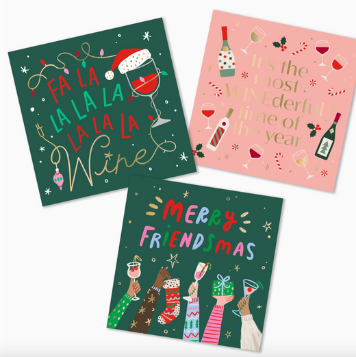 Christmas Cocktail Napkins | Merry Friendsmas