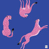 Flirty Leapards Mat in Cobalt Blue - Bespoke Mahjong