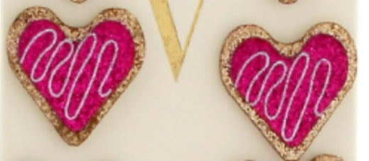 Glitter Heart Stud Earring