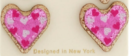 Glitter Heart Stud Earring