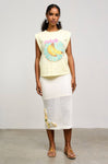 Printed Sleeveless Soleil Tee