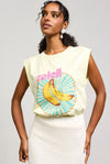 Printed Sleeveless Soleil Tee