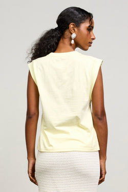 Printed Sleeveless Soleil Tee