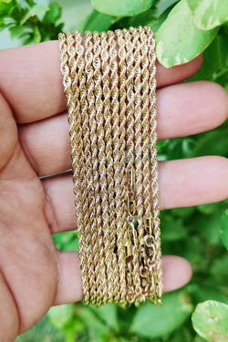 19.5" Dainty Twisted Rope Chain Necklace