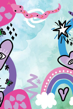 Lucky Charms Watercolor Whimsy Mat by Bespoke Mahjong