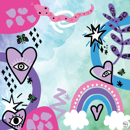 Lucky Charms Watercolor Whimsy Mat by Bespoke Mahjong