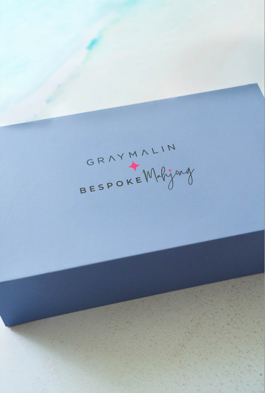 Gray Malin Beach Club Mahjong Tiles - Ocean Blue