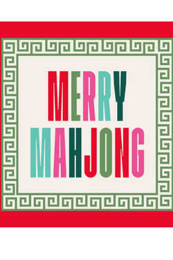 Holiday Cocktail Napkins | Merry Mahjong