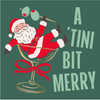 Christmas Funny Cocktail Napkins | A Tini Bit Merry