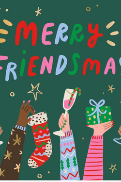 Christmas Cocktail Napkins | Merry Friendsmas