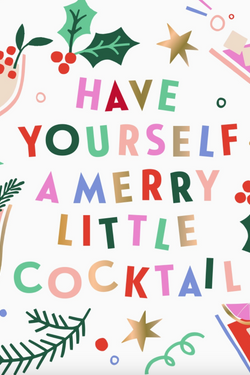 Christmas Napkins | Merry Little Cocktail -