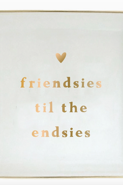 Friendship Ceramic Trinket Tray