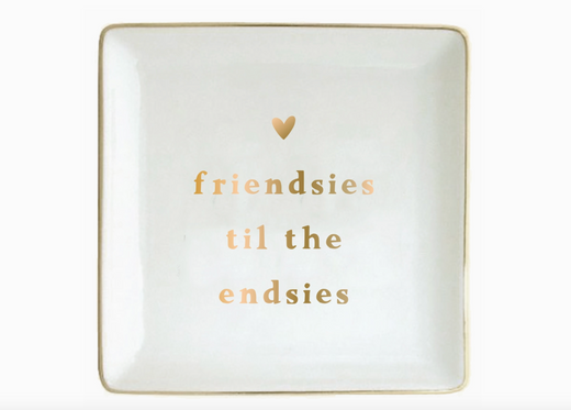 Friendship Ceramic Trinket Tray