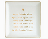Friendship Ceramic Trinket Tray