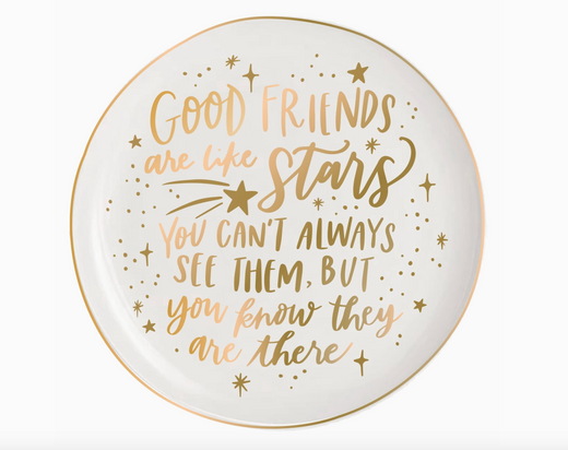Friendship Ceramic Trinket Tray